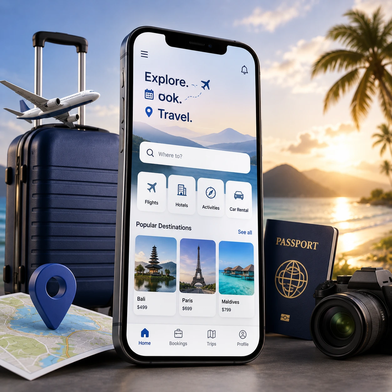 Travel App Development in 2026: Cost, Tech Stack, Features & Step-by-Step Guide