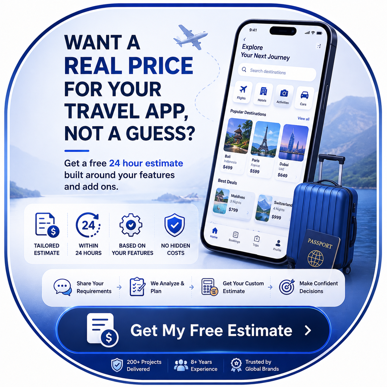 How Much Does Travel App Development Cost in 2026? GDS, Booking Engine and OTA Pricing