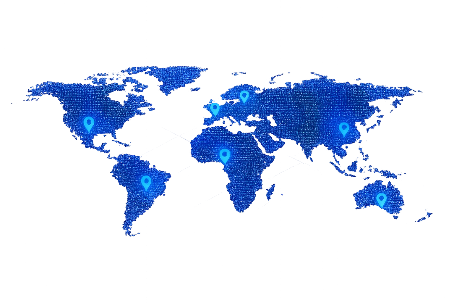  Blue Network World Map