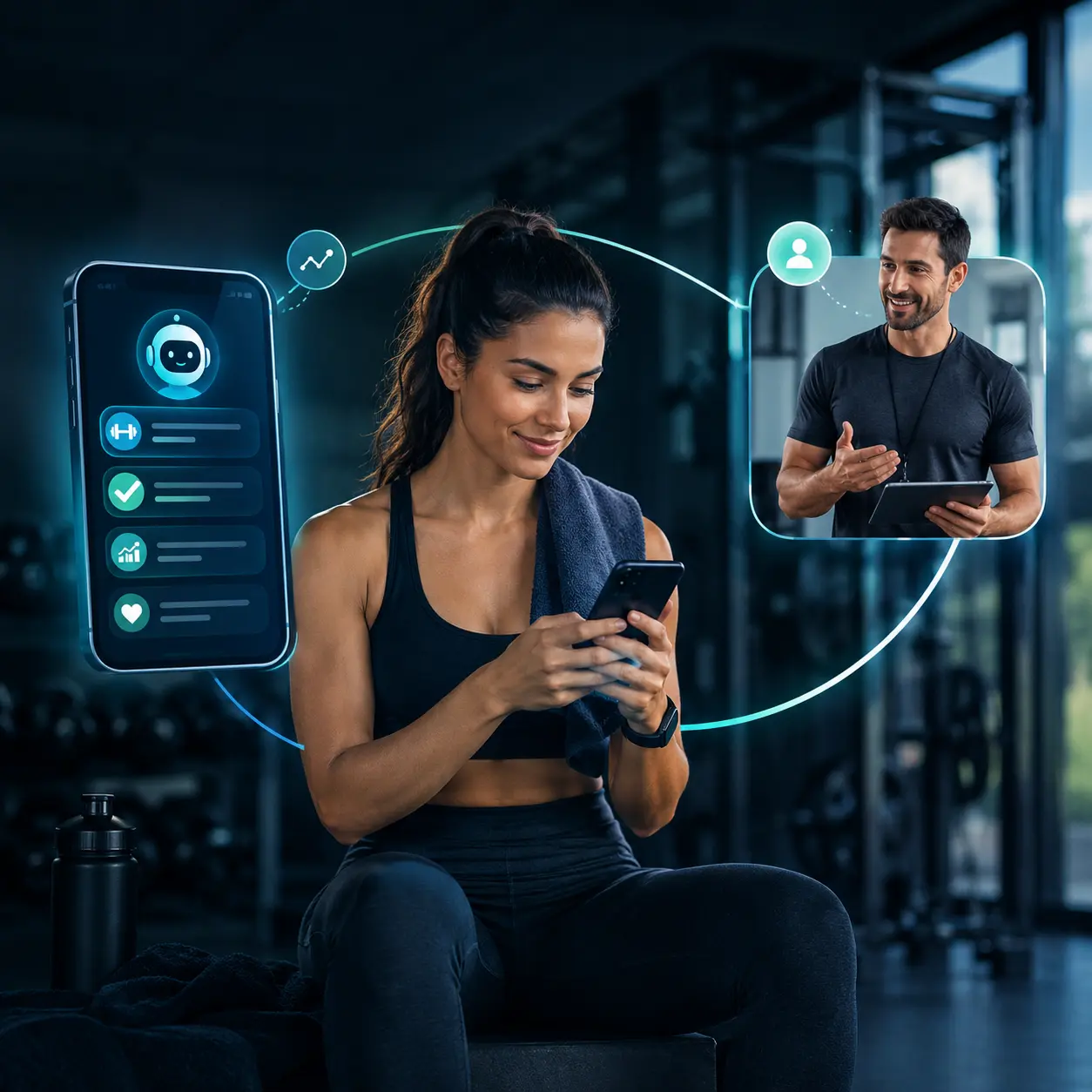 Agentic Hybrid Coaching Software: AI Nudges Plus Human Trainers